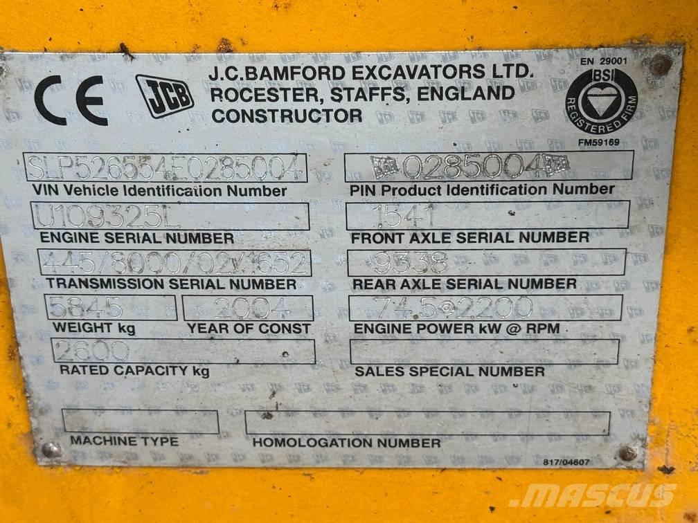 JCB 526 S Carretillas telescópicas