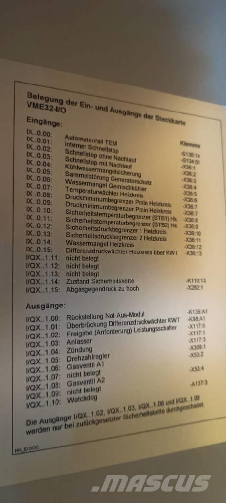 MWM TBG 620 V16 K Generadores de gas