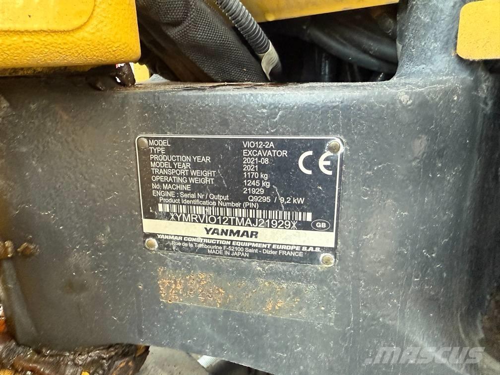 Yanmar Vio 12 Mini excavadoras < 7t