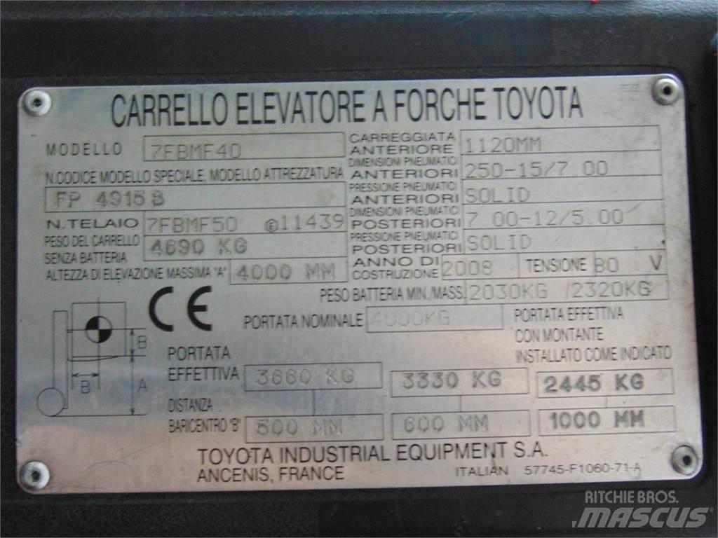 Toyota 7FBMF40 Carretillas de horquilla eléctrica