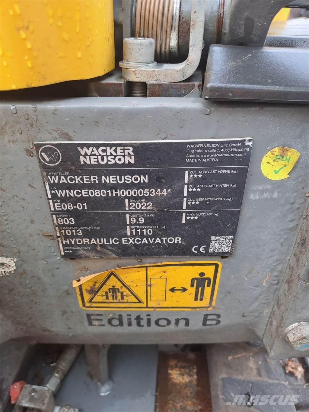 Wacker Neuson 803 Excavadoras de cadenas