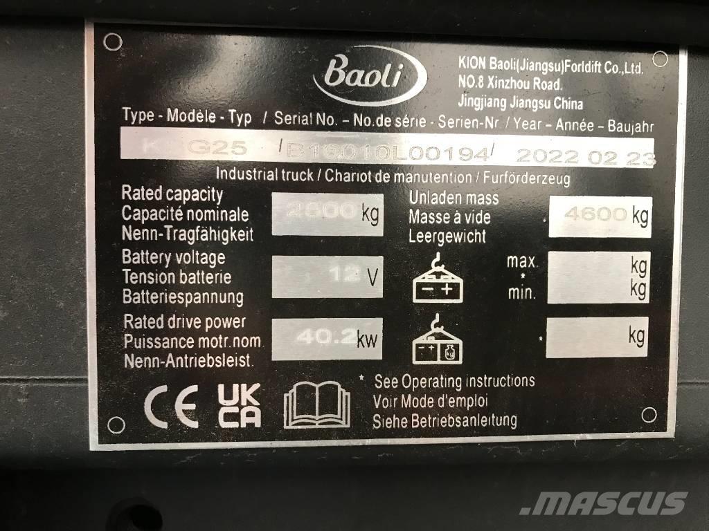 Baoli KBG 25 Carretillas LPG