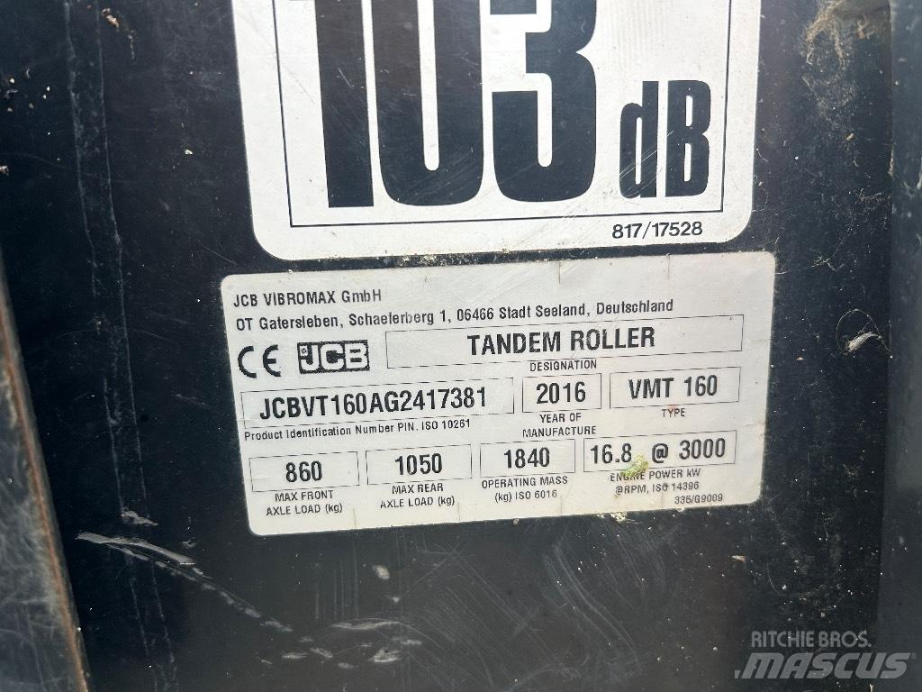 JCB VMT160-80 Rodillos de doble tambor