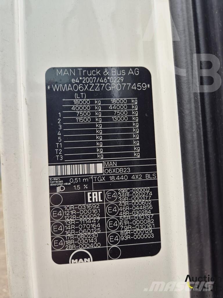 MAN TGX18.440 Cabezas tractoras