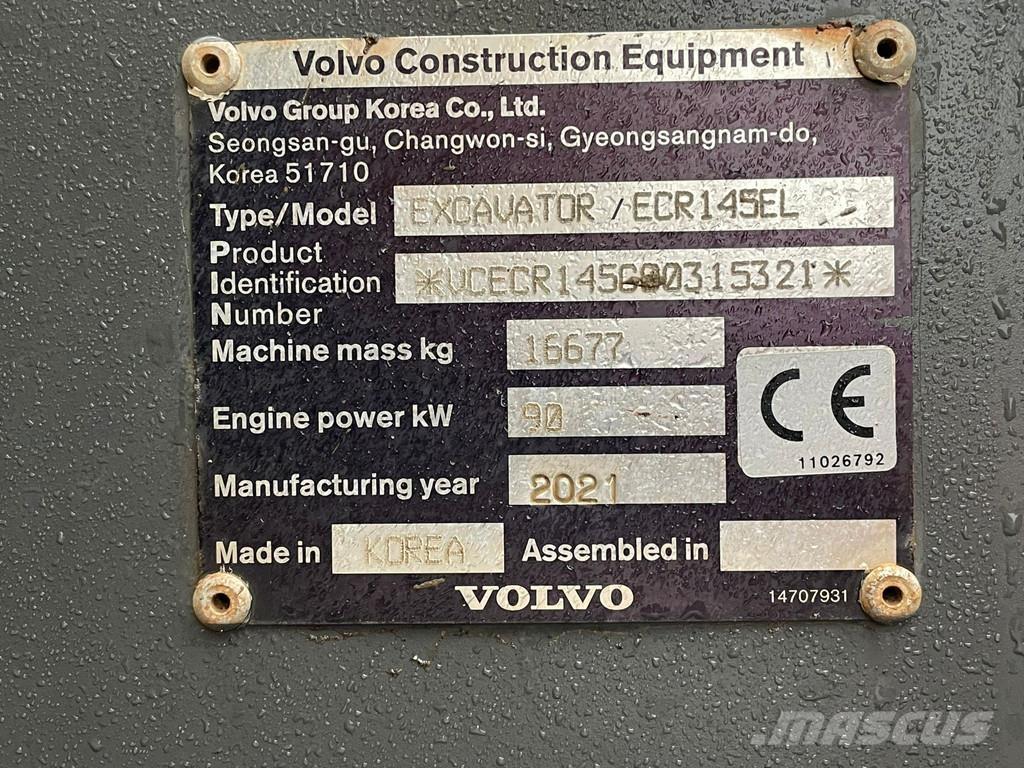 Volvo ECR145EL Excavadoras de cadenas