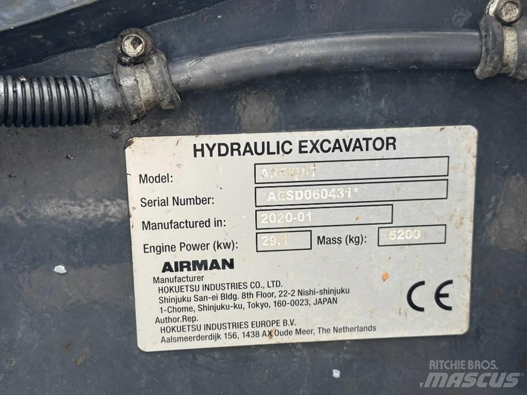 Airman AX 55 Mini excavadoras < 7t