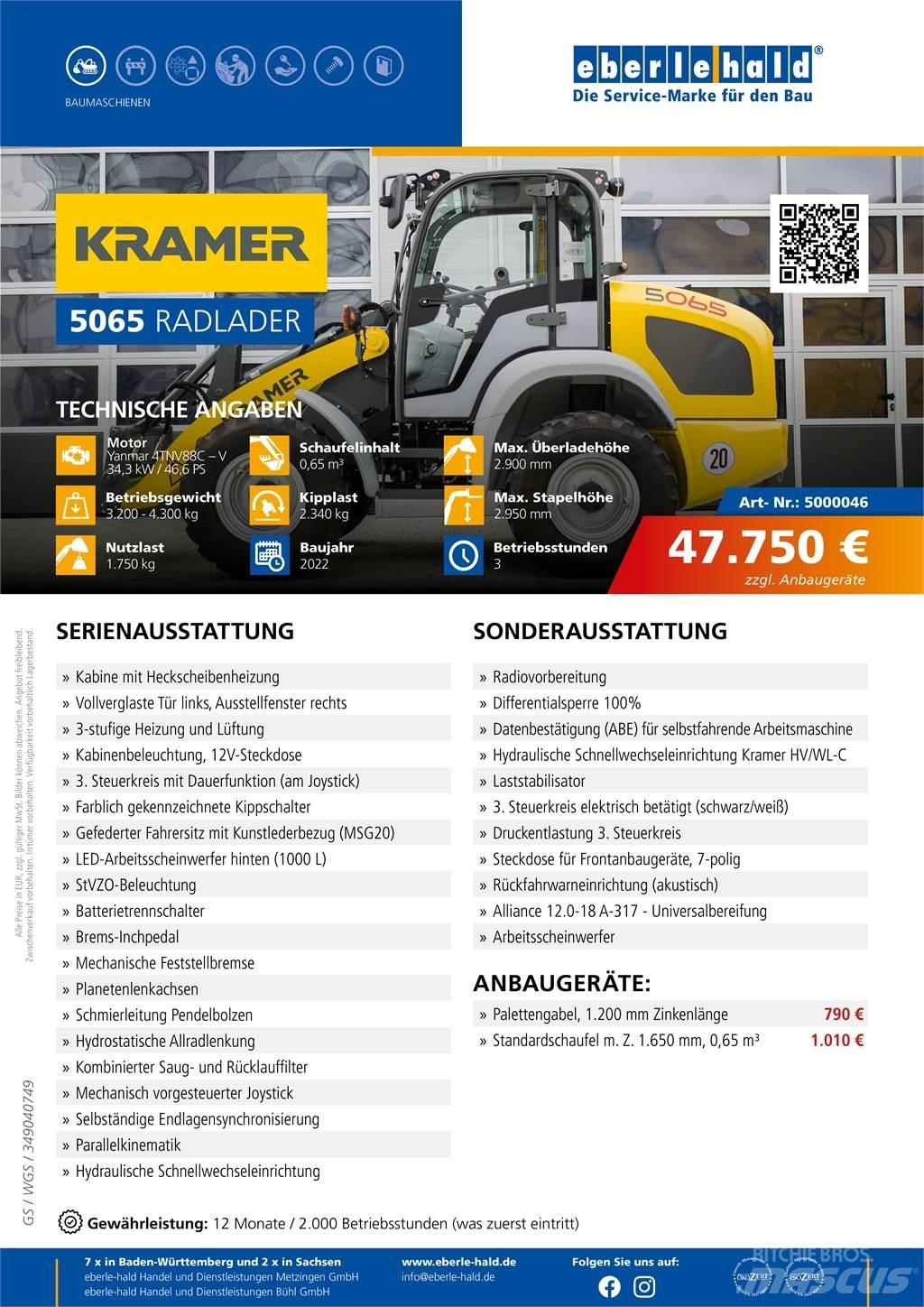 Kramer 5065 Cargadoras sobre ruedas