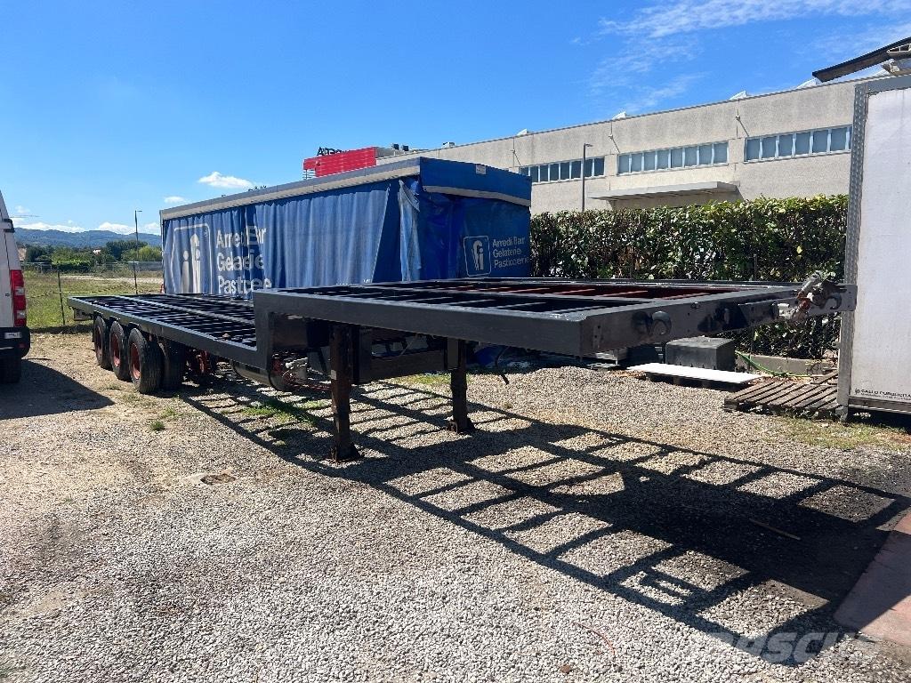 Viberti Collo d’oca Semirremolques de plataformas planas/laterales abatibles