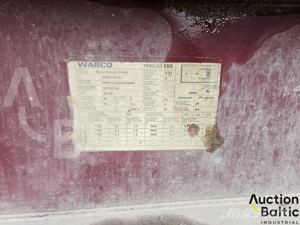 Reisch RHKS-35 Semirremolques con caja de lona