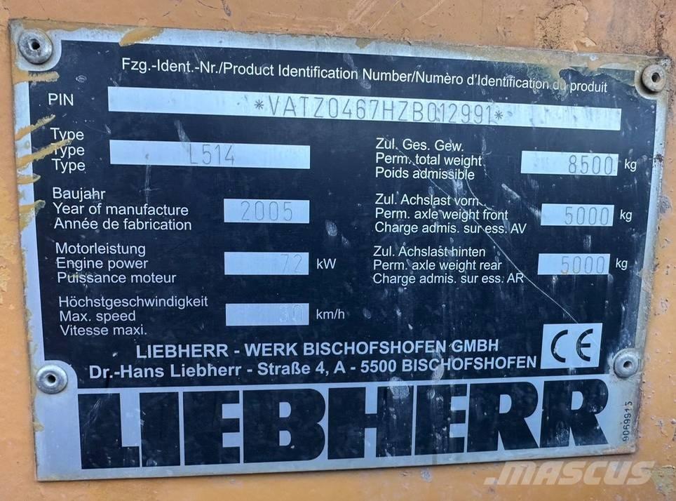 Liebherr L 514 Cargadoras sobre ruedas