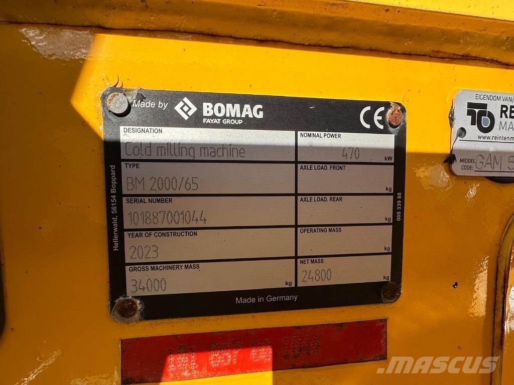 Bomag BM 2000/65 Máquinas moledoras de asfalto en frío