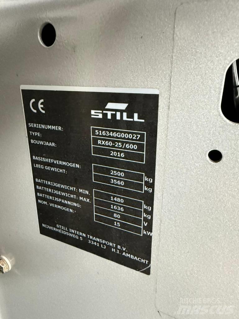 Still RX60-25 Carretillas de horquilla eléctrica