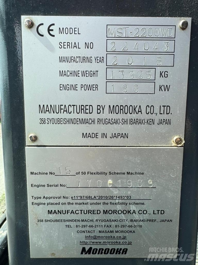 Morooka MST 2200 V D Dúmpers sobre orugas