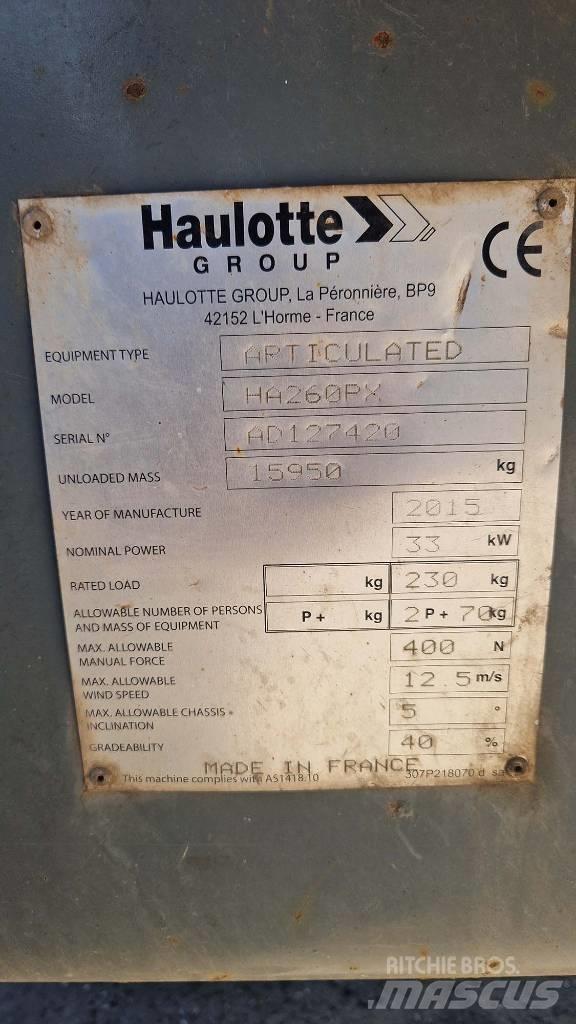 Haulotte HA 260 PX Plataforma de trabajo articulada