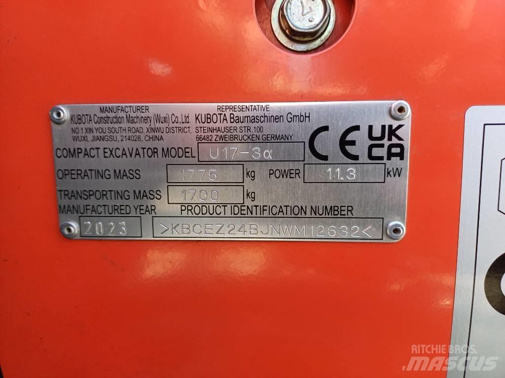 Kubota U 17-3 Mini excavadoras < 7t