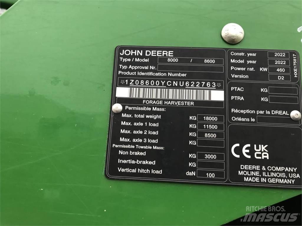 John Deere 8600 Picadoras de forraje autopropulsadas