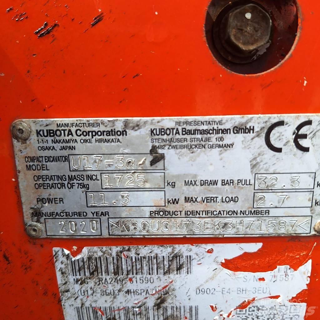 Kubota U 17-3 Mini excavadoras < 7t