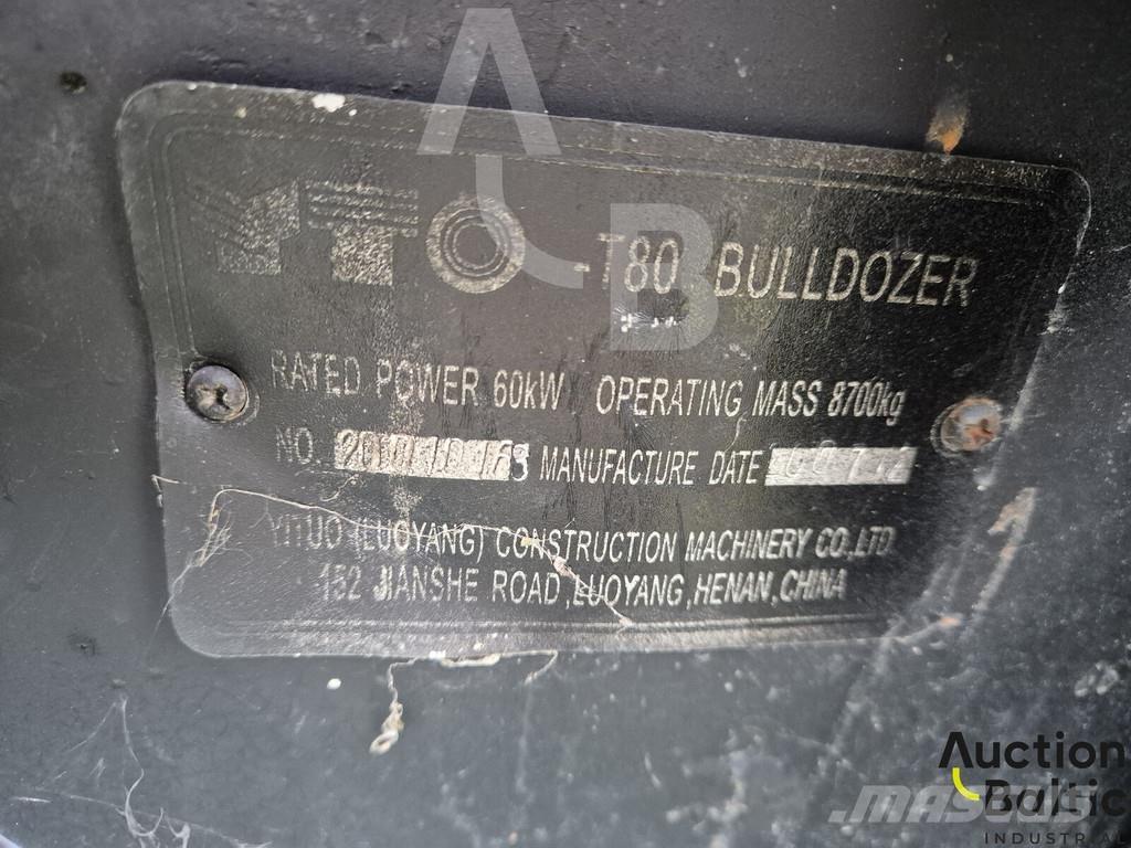 YTO T-80 Buldozer sobre oruga