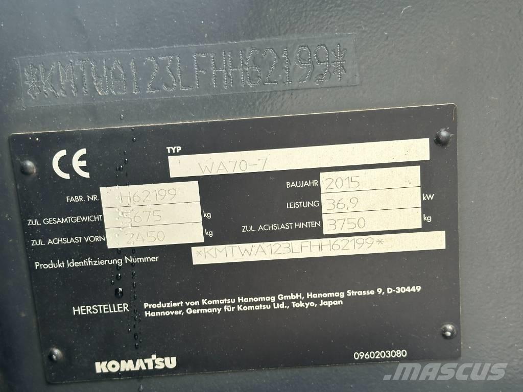 Komatsu WA 70 Cargadoras sobre ruedas