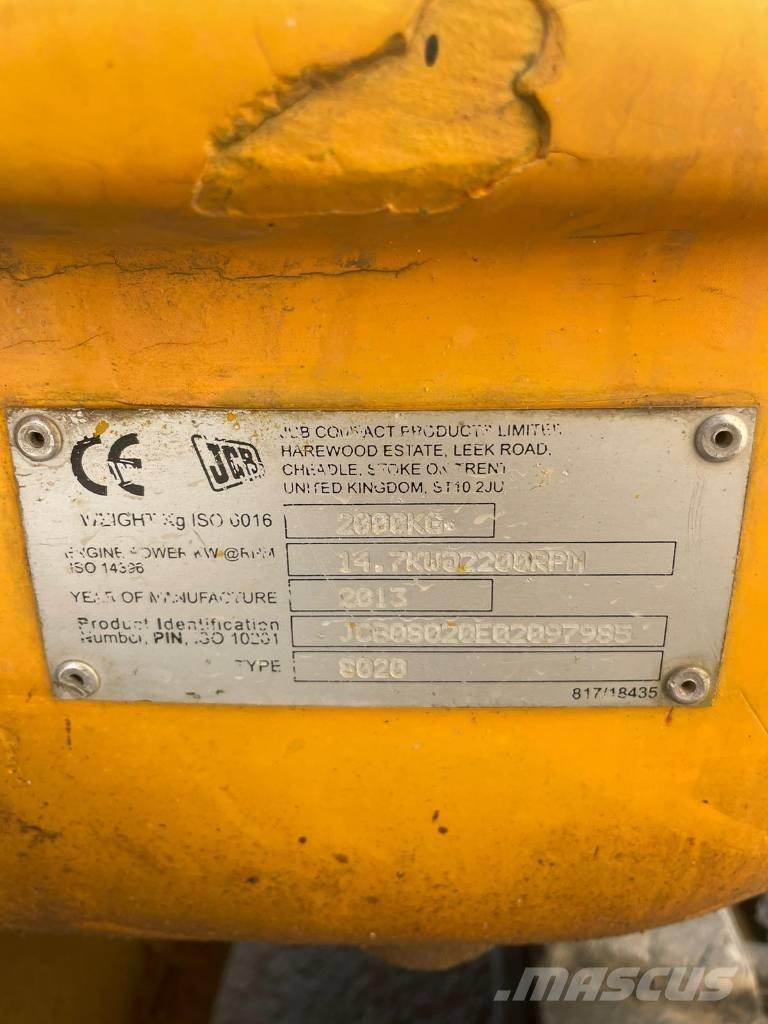 JCB 8020 Mini excavadoras < 7t