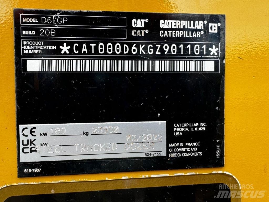CAT D 6 LGP Buldozer sobre oruga