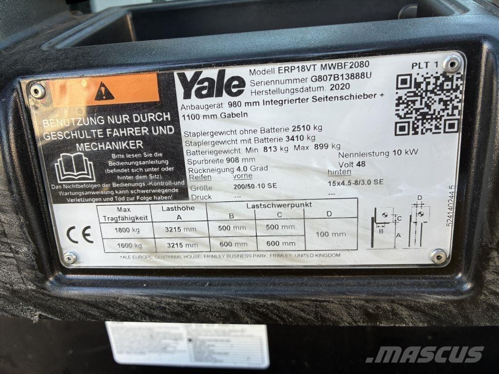 Yale ERP 18VT Carretillas de horquilla eléctrica