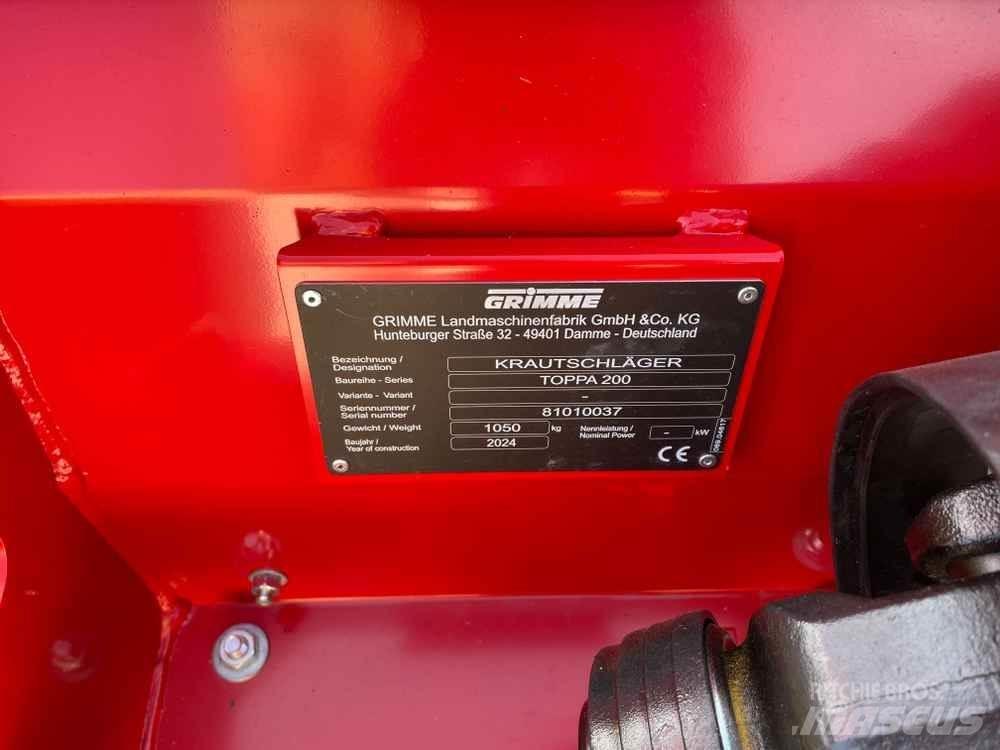 Grimme TOPPA 200 Equipos para patatas - Otros