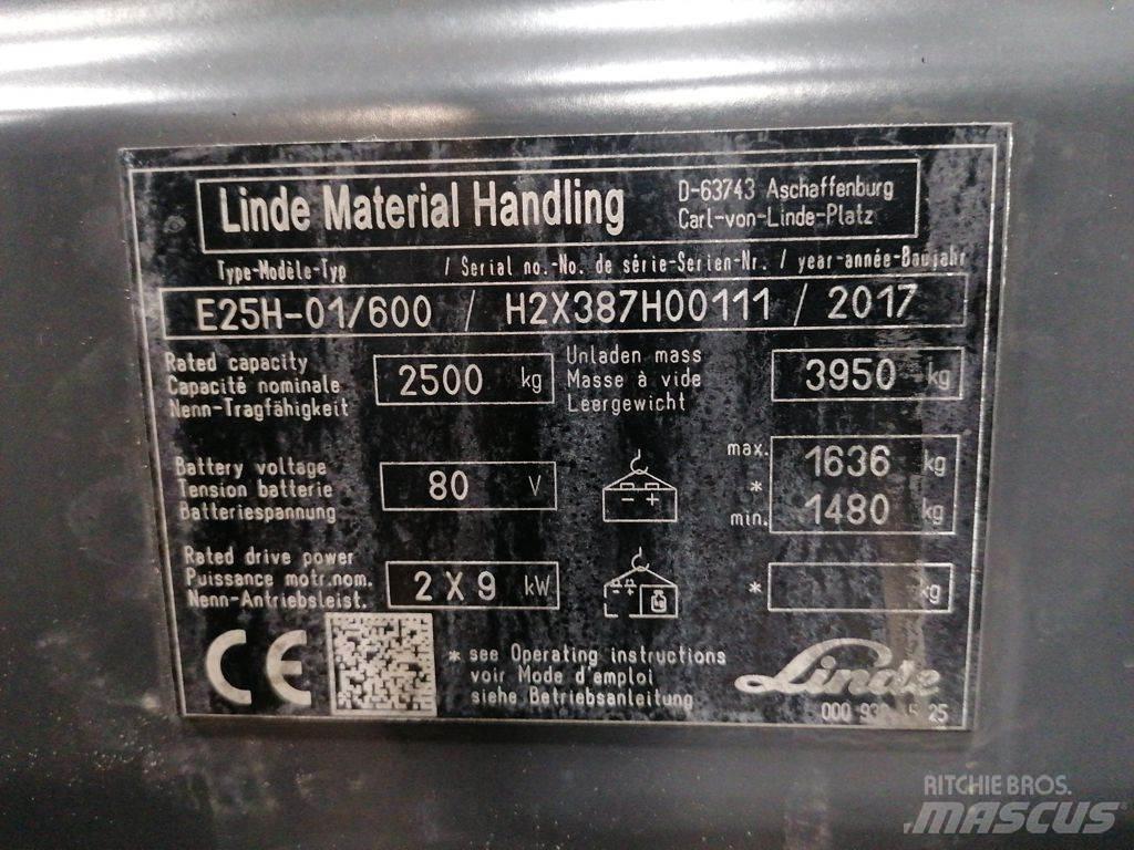 Linde E25H-01/600 Carretillas de horquilla eléctrica