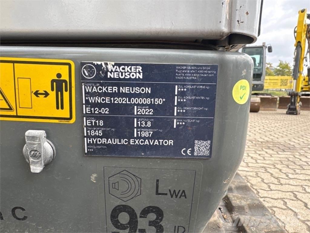 Wacker Neuson ET18 Excavadoras de cadenas