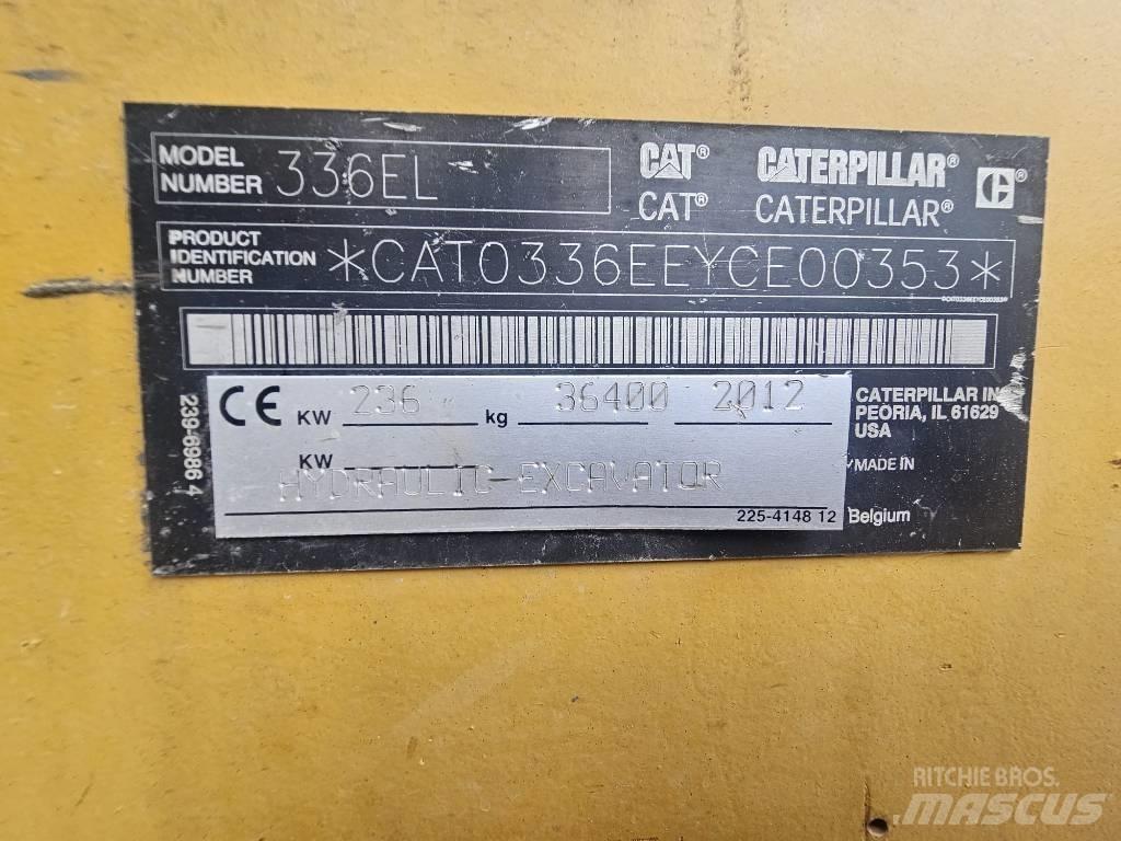 CAT 336EL / 330 336FL Excavadoras de cadenas