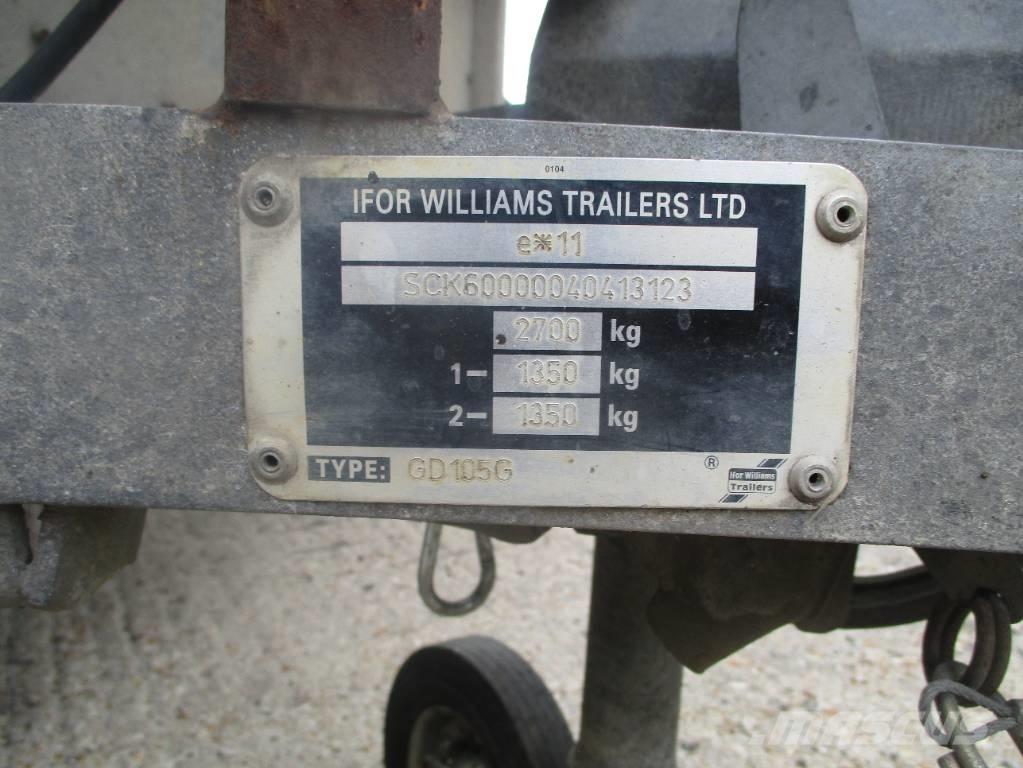 Ifor Williams GD105G Plataforma plana/laterales abatibles