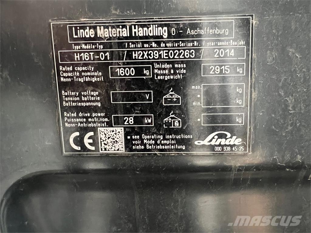 Linde H16T Carretillas LPG