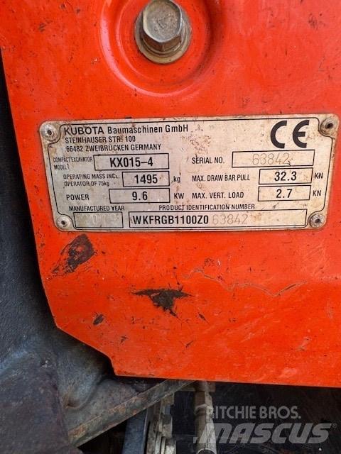 Kubota KX 015-4 Mini excavadoras < 7t