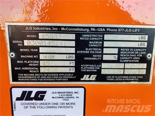 JLG 450 AJ II Plataforma de trabajo articulada