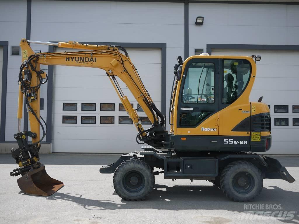Hyundai R 55W-9A Excavadoras de ruedas