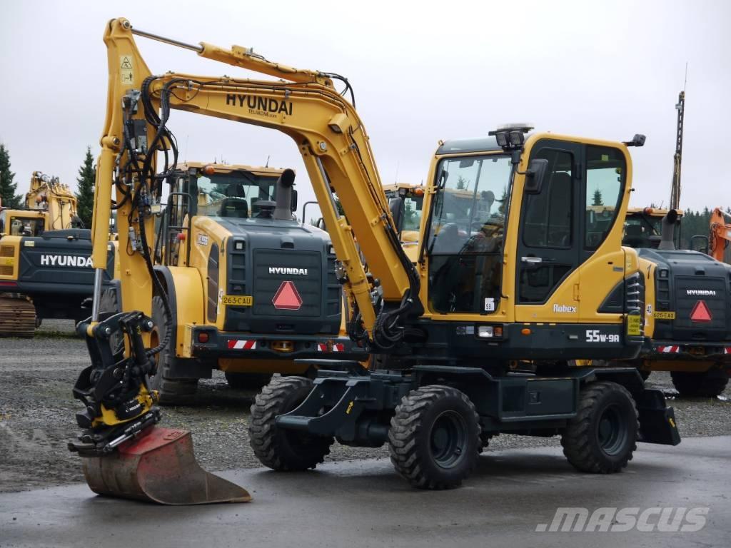Hyundai R 55W-9A Excavadoras de ruedas