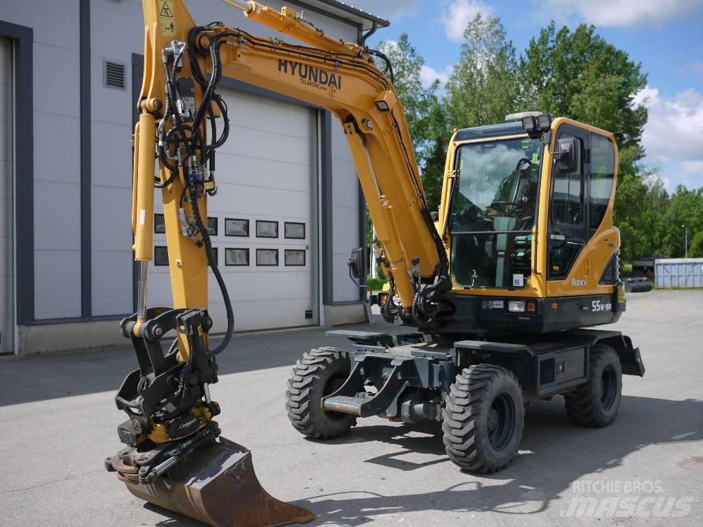 Hyundai R 55W-9A Excavadoras de ruedas