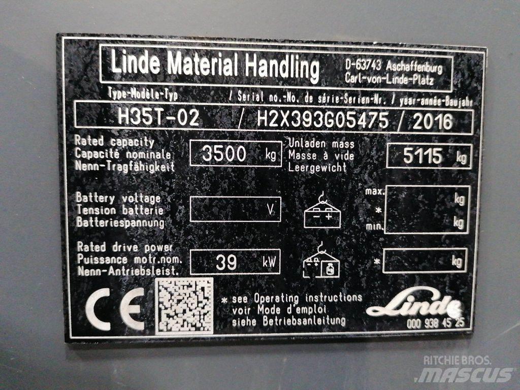 Linde H35T-02 Carretillas LPG