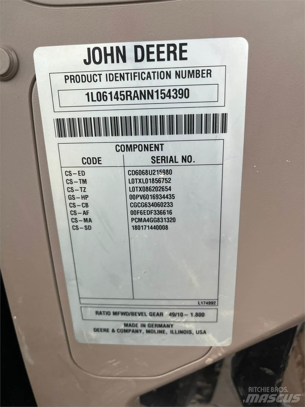 John Deere 6r145 Tractores