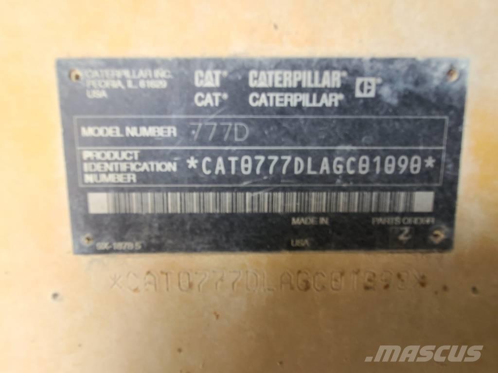 CAT 777D Dúmpers articulados