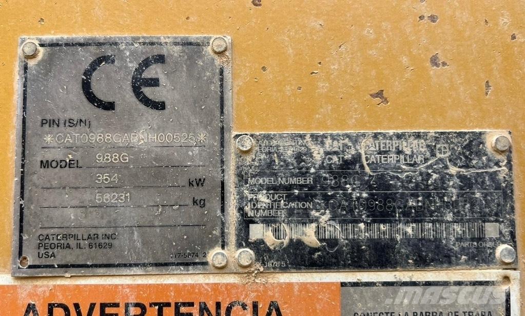 CAT 988 G Cargadoras sobre ruedas