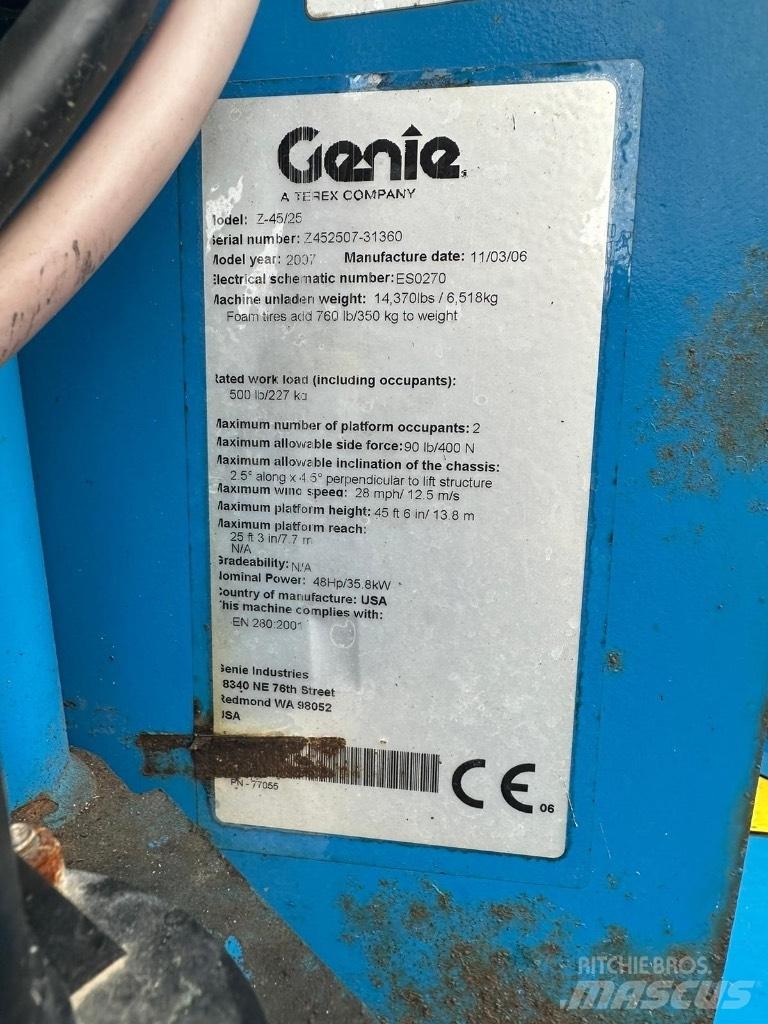 Genie Z 45/22 Plataforma de trabajo articulada