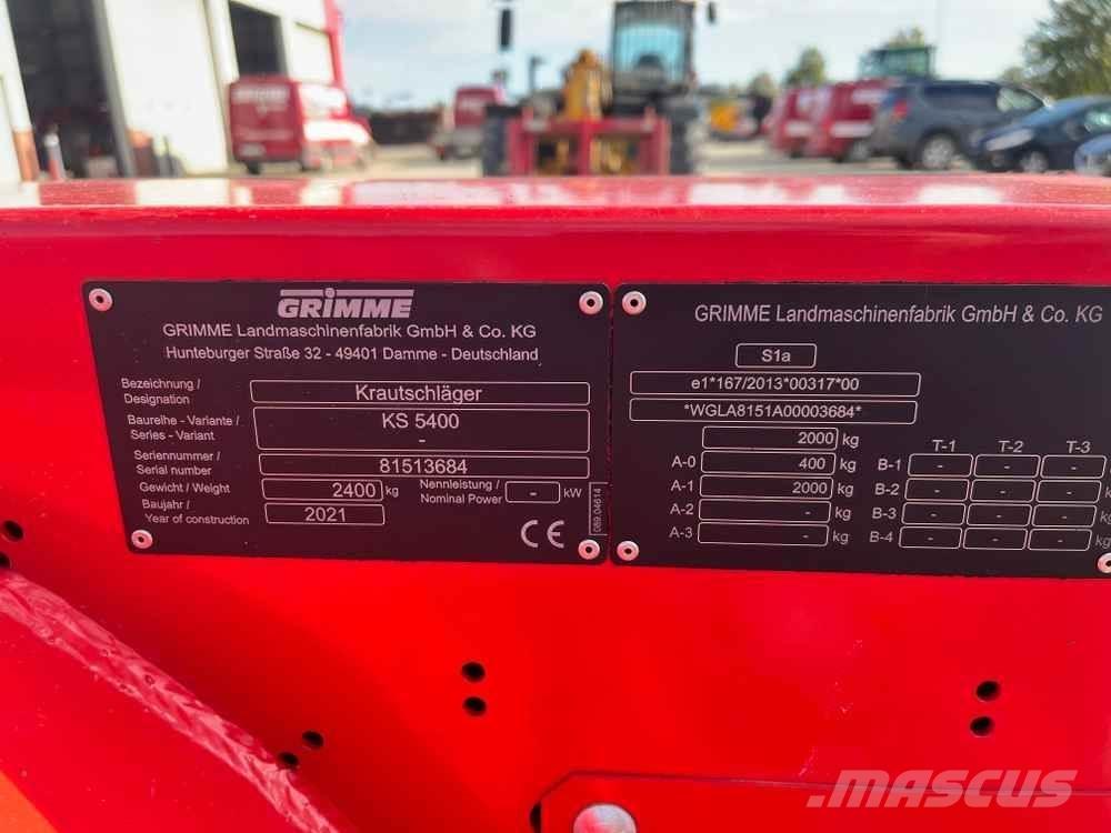 Grimme KS 5400 Equipos para patatas - Otros