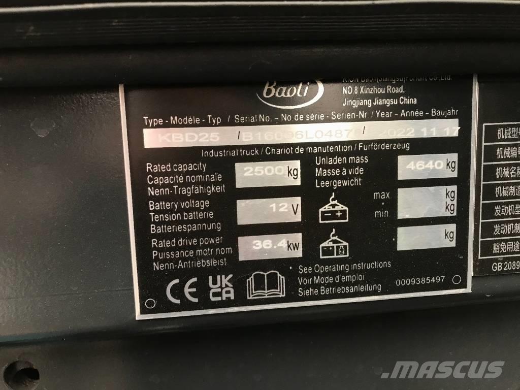 Baoli KBD 25 Carretillas diesel