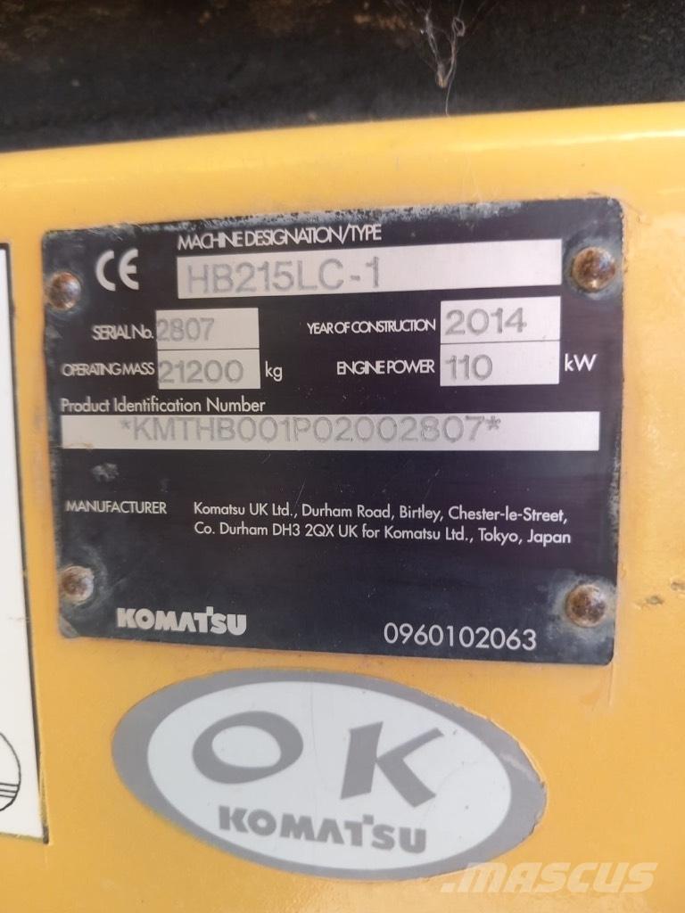 Komatsu HB 215 LC-1 Transmisión