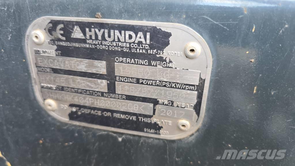 Hyundai HX 145 LCR Excavadoras de cadenas