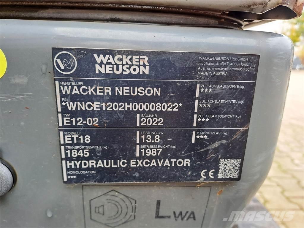 Wacker Neuson ET18 Excavadoras de cadenas