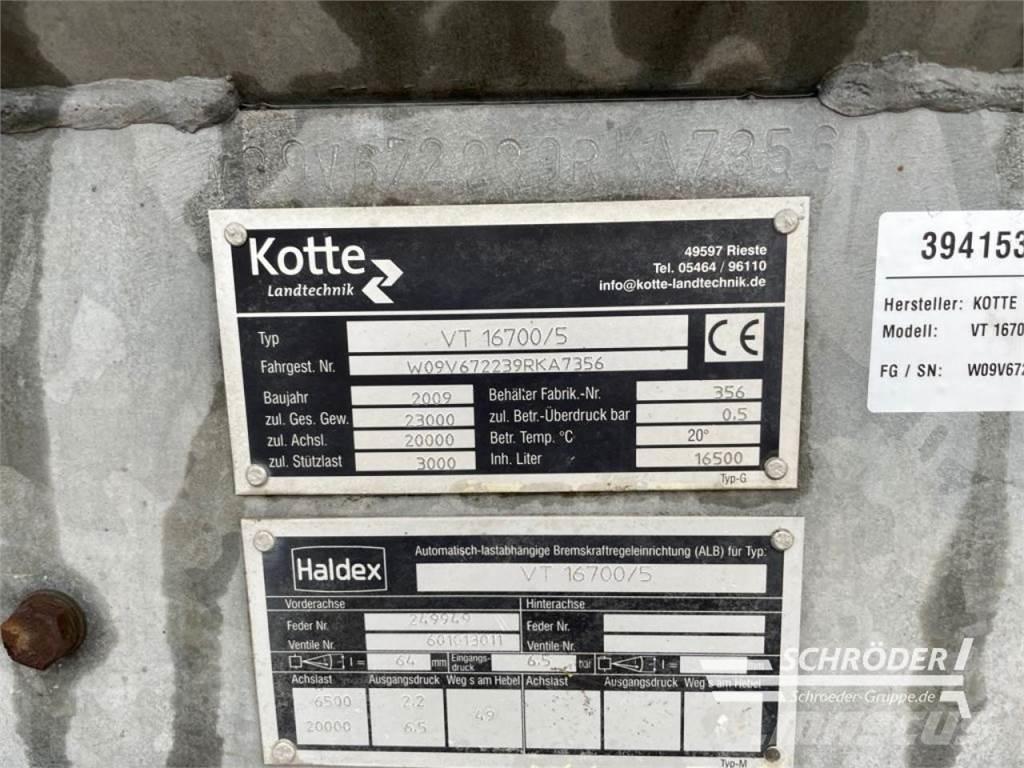 Kotte VT 16700 Cisternas o cubas esparcidoras de purín