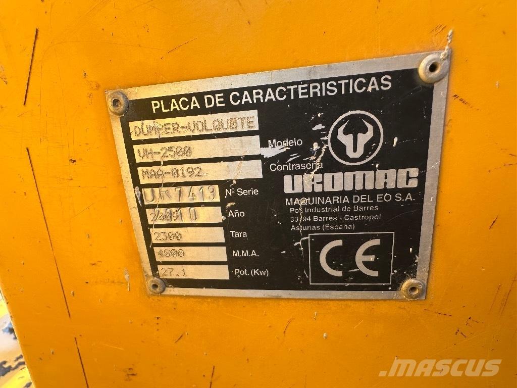 Uromac VH2500 Dúmpers de obra
