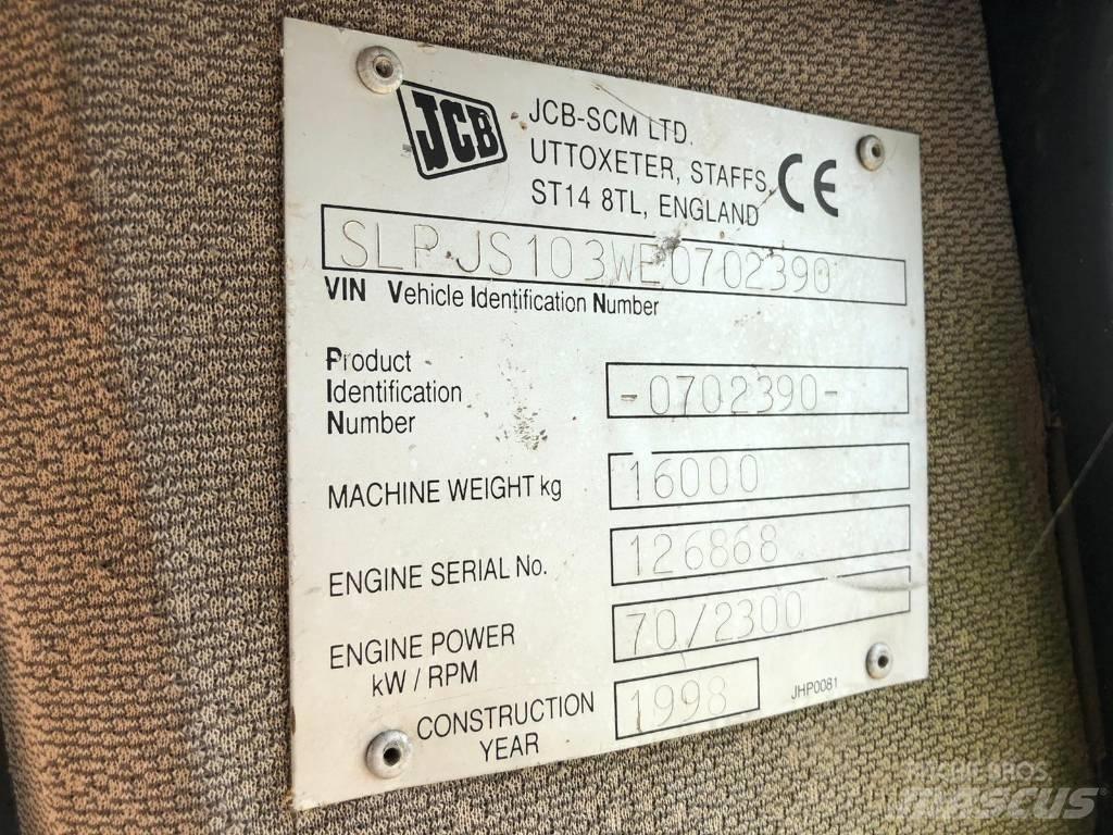JCB JS 103 FOR PARTS Excavadoras de cadenas